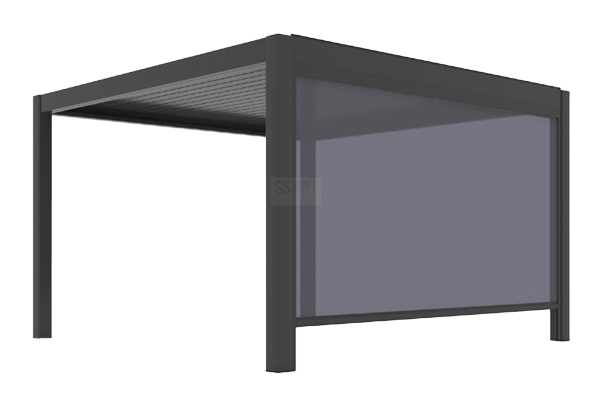 aluminum pergola side screen